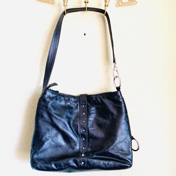 BOTKIER Black Leather Shoulder Bag - Picture 2 of 8
